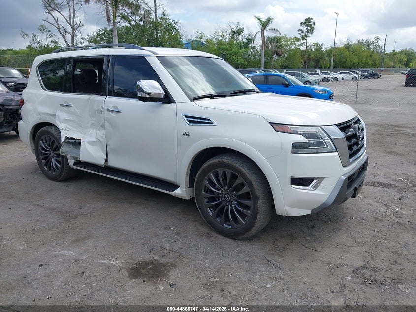 2022 Nissan Armada VIN JN8AY2DB5N9812678 IAAI salvage auction — SIDE, Salvage Title, sold $26,350 on 2026-07-20 (photo 1)