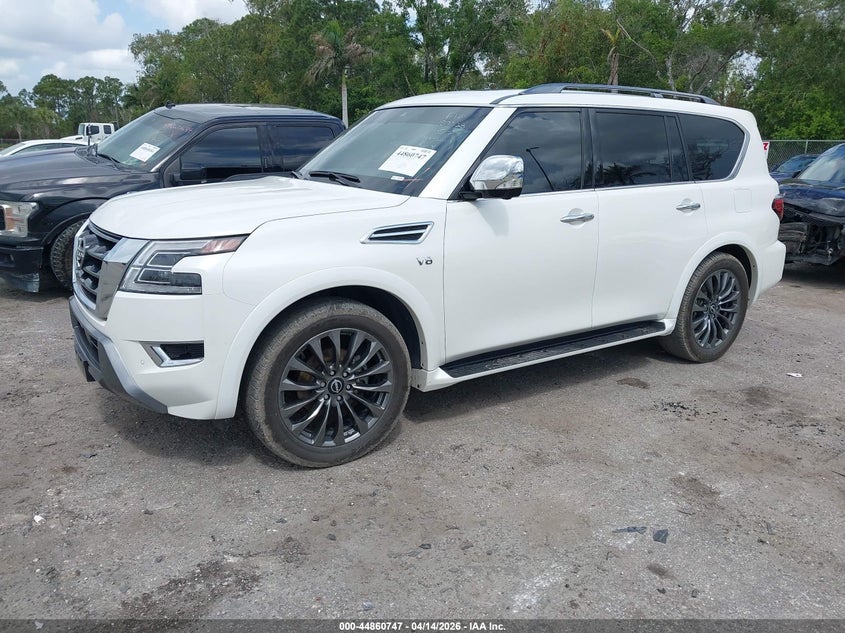 2022 Nissan Armada VIN JN8AY2DB5N9812678 IAAI salvage auction — SIDE, Salvage Title, sold $26,350 on 2026-07-20 (photo 2)