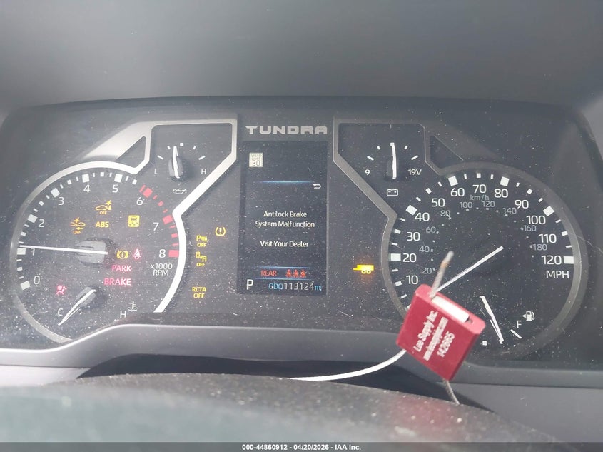 2022 Toyota Tundra VIN 5TFLA5AB0NX006158 IAAI salvage auction — RIGHT FRONT, Original (Texas), sold $15,450 on 2026-07-09 (photo 7)