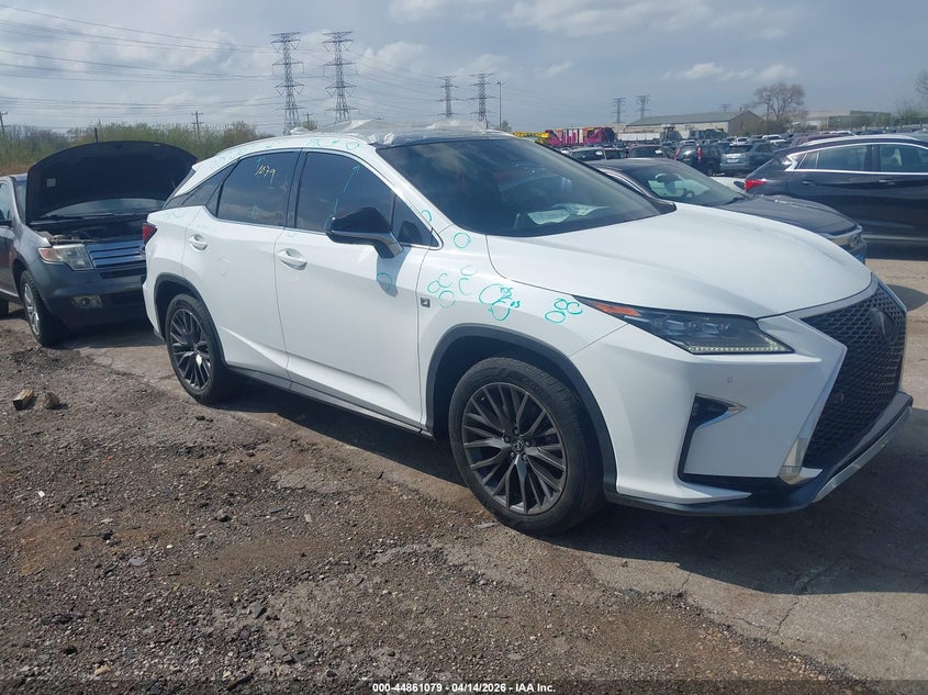 2016 Lexus Rx VIN 2T2BZMCA6GC046597 IAAI salvage auction — HAIL, Wait Title, sold $16,000 on 2026-07-20 (photo 1)