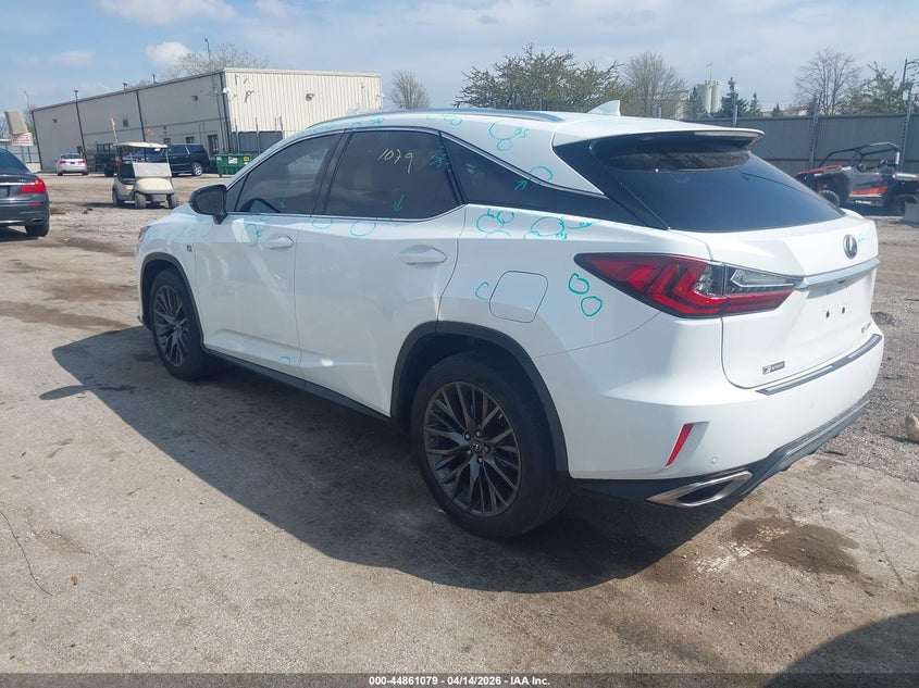 2016 Lexus Rx VIN 2T2BZMCA6GC046597 IAAI salvage auction — HAIL, Wait Title, sold $16,000 on 2026-07-20 (photo 3)