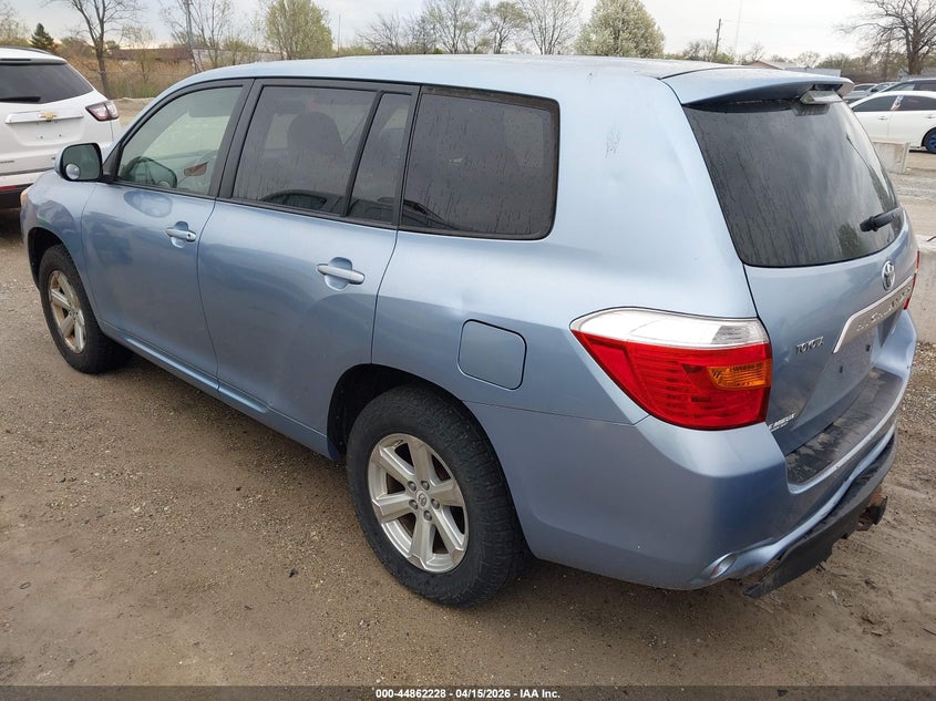 2008 Toyota Highlander VIN JTEES41A082050262 IAAI salvage auction — HAIL, Salvage (Illinois), sold $1,150 on 2026-07-14 (photo 3)
