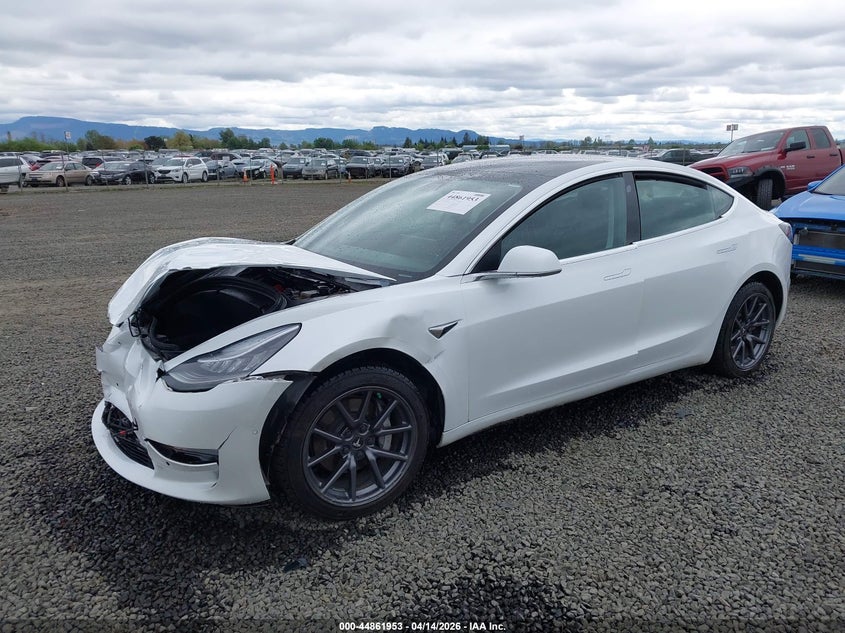 2020 Tesla Model 3 VIN 5YJ3E1EB9LF650062 IAAI salvage auction — FRONT END, Salvage (Oregon), sold $5,700 on 2026-07-31 (photo 2)