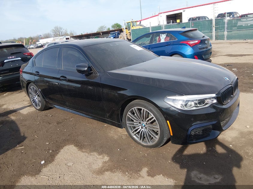 2020 BMW 5er VIN WBAJS3C01LCD28851 IAAI salvage auction — LEFT SIDE, Wait Title, sold $16,350 on 2026-07-15 (photo 1)
