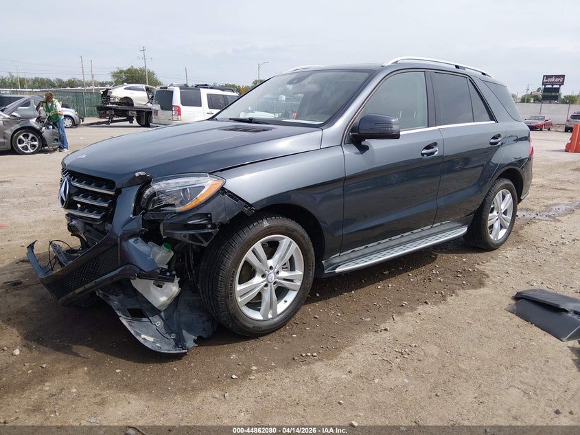 2014 Mercedes-benz M-klasse VIN 4JGDA5HB2EA401516 IAAI salvage auction — FRONT END, Salvage (Kansas), sold $5,950 on 2026-09-07 (photo 2)