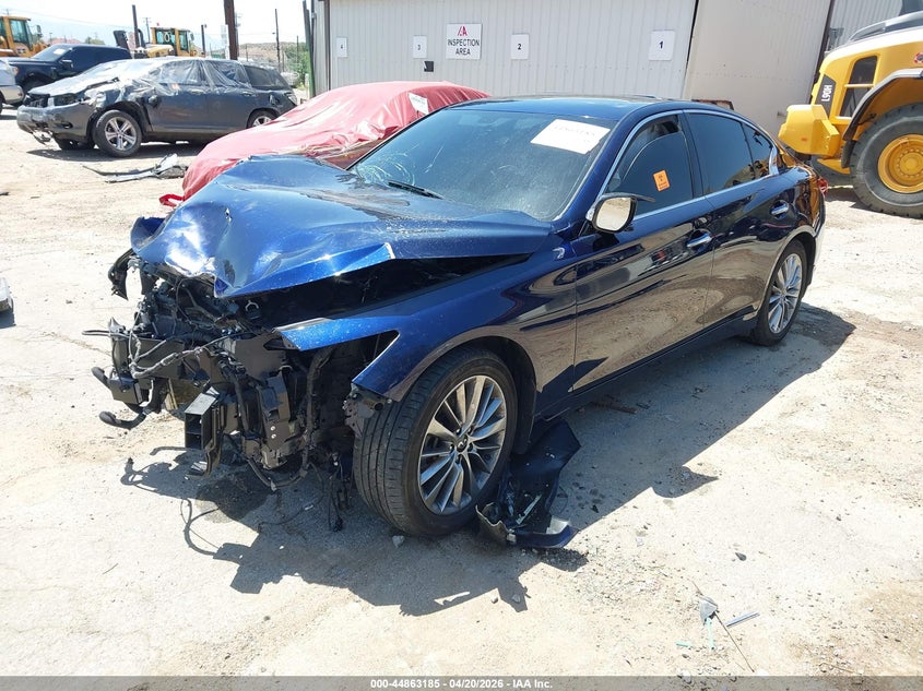 2022 Infiniti Q50 VIN JN1EV7BP9NM310628 IAAI salvage auction — BIO HAZARD, Salvage (California), sold $2,050 on 2026-07-06 (photo 2)