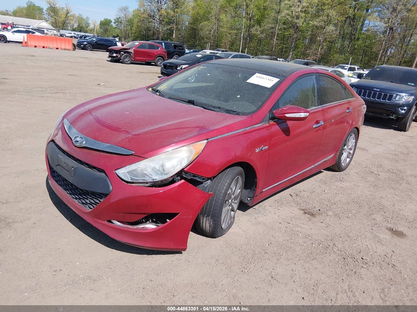 2015 Hyundai Sonata VIN KMHEC4A48FA122982 IAAI salvage auction — LEFT FRONT, Clear (Virginia), sold $425 on 2026-07-08 (photo 2)