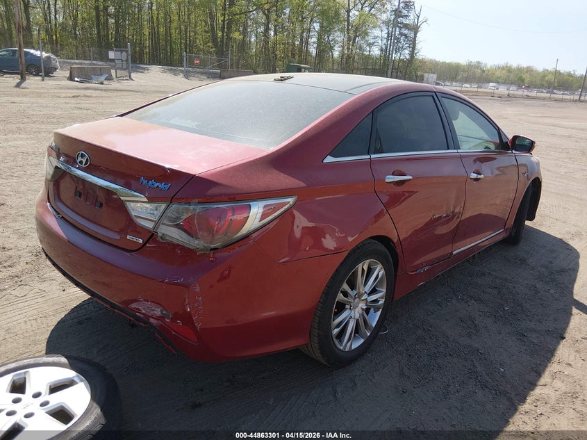 2015 Hyundai Sonata VIN KMHEC4A48FA122982 IAAI salvage auction — LEFT FRONT, Clear (Virginia), sold $425 on 2026-07-08 (photo 4)