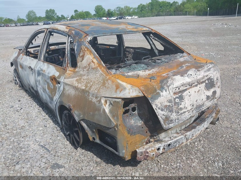 2008 Subaru Impreza VIN JF1GE61668H529042 IAAI salvage auction — TOTAL BURN, Non-Repairable (Tennessee), sold $25 on 2026-07-16 (photo 3)