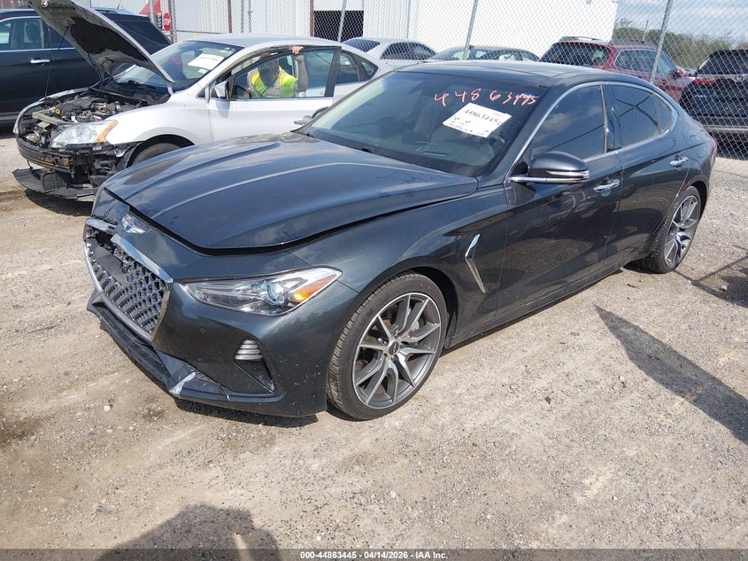 2019 Genesis G70 VIN KMTG34LE1KU012918 IAAI salvage auction — FRONT END, Wait Title, sold $4,400 on 2026-07-27 (photo 2)