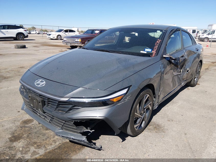 2025 Hyundai Elantra VIN KMHLM4DG2SU978166 IAAI salvage auction — LEFT SIDE, Wait Title, sold $6,225 on 2026-07-08 (photo 2)
