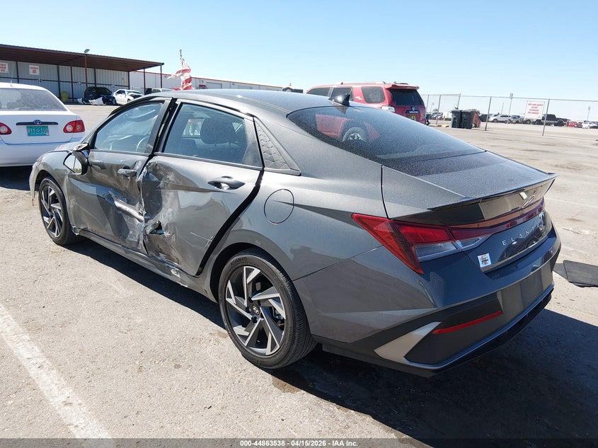 2025 Hyundai Elantra VIN KMHLM4DG2SU978166 IAAI salvage auction — LEFT SIDE, Wait Title, sold $6,225 on 2026-07-08 (photo 3)