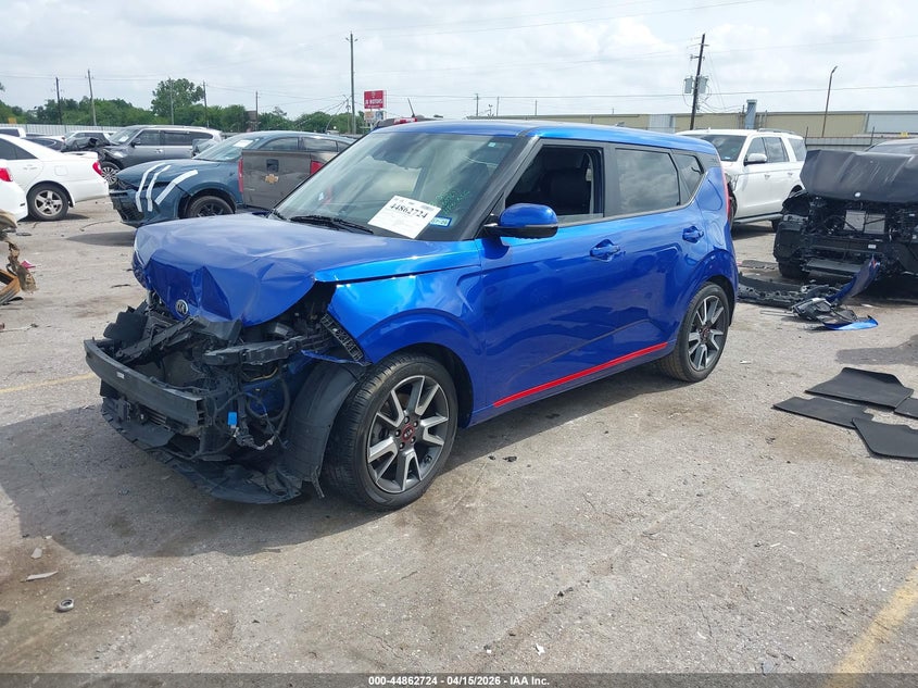 2021 Kia Soul VIN KNDJ53AF6M7768573 IAAI salvage auction — FRONT END, Original (Texas), sold $2,350 on 2026-07-29 (photo 2)
