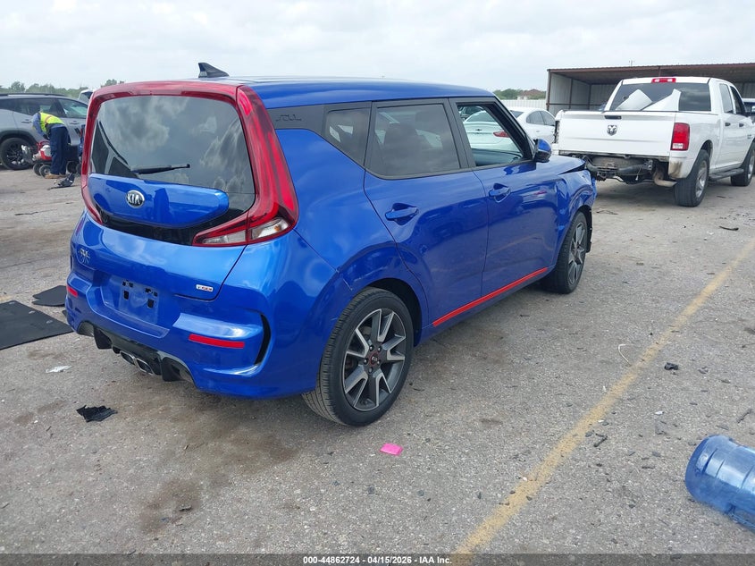 2021 Kia Soul VIN KNDJ53AF6M7768573 IAAI salvage auction — FRONT END, Original (Texas), sold $2,350 on 2026-07-29 (photo 4)