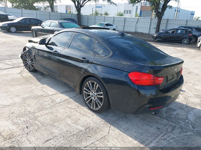 2015 BMW 4 series VIN WBA4A5C55FG052238 IAAI salvage auction — FRONT END, Wait Title, sold $550 on 2026-07-22 (photo 3)
