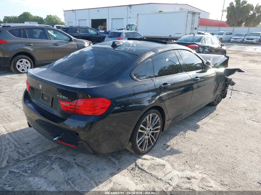 2015 BMW 4 series VIN WBA4A5C55FG052238 IAAI salvage auction — FRONT END, Wait Title, sold $550 on 2026-07-22 (photo 4)
