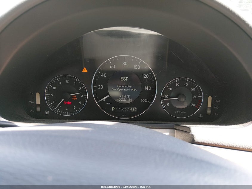 2007 Mercedes-benz E-klasse VIN WDBUF56X47B070860 IAAI salvage auction — LEFT REAR, Salvage (South Carolina), sold $575 on 2026-07-08 (photo 7)