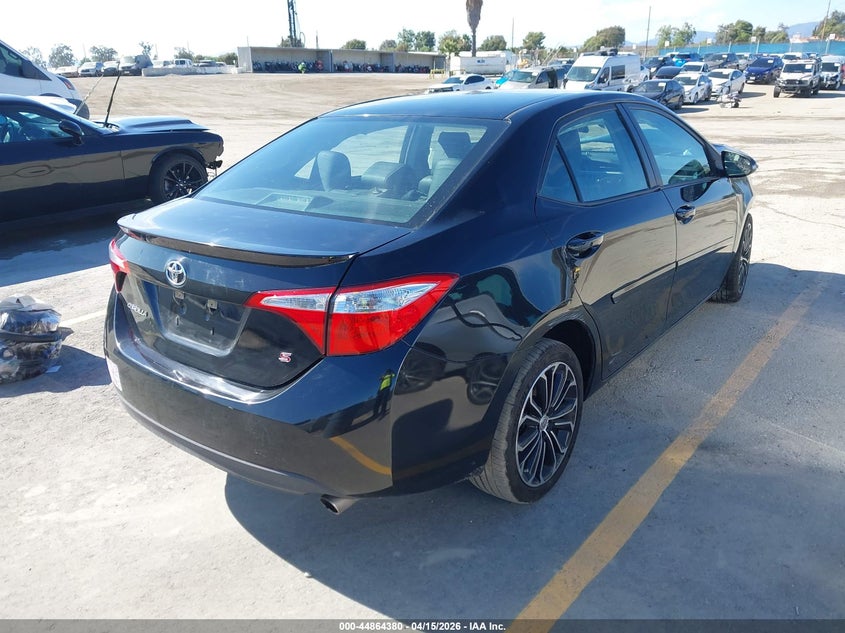 2016 Toyota Corolla VIN 5YFBURHE8GP477938 IAAI salvage auction — FRONT END, Salvage (California), sold $1,075 on 2026-07-22 (photo 4)