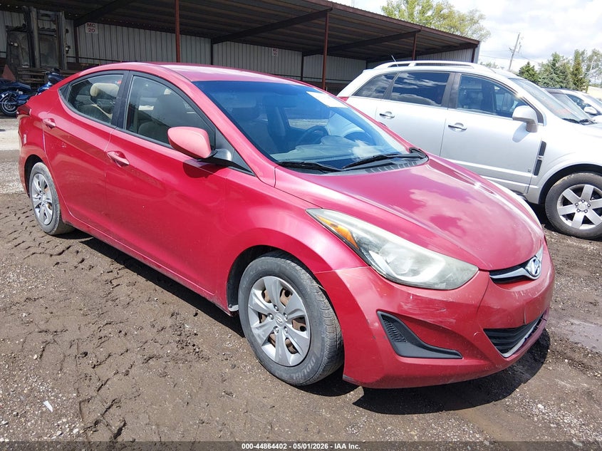2016 Hyundai Elantra VIN KMHDH4AE7GU533831 IAAI salvage auction — FRONT END, Original (Ohio), sold $550 on 2026-07-15 (photo 1)