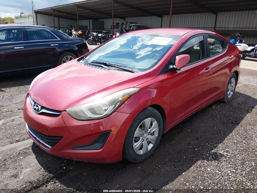 2016 Hyundai Elantra VIN KMHDH4AE7GU533831 IAAI salvage auction — FRONT END, Original (Ohio), sold $550 on 2026-07-15 (photo 2)