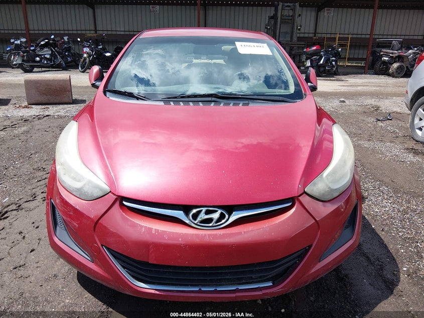 2016 Hyundai Elantra VIN KMHDH4AE7GU533831 IAAI salvage auction — FRONT END, Original (Ohio), sold $550 on 2026-07-15 (photo 6)