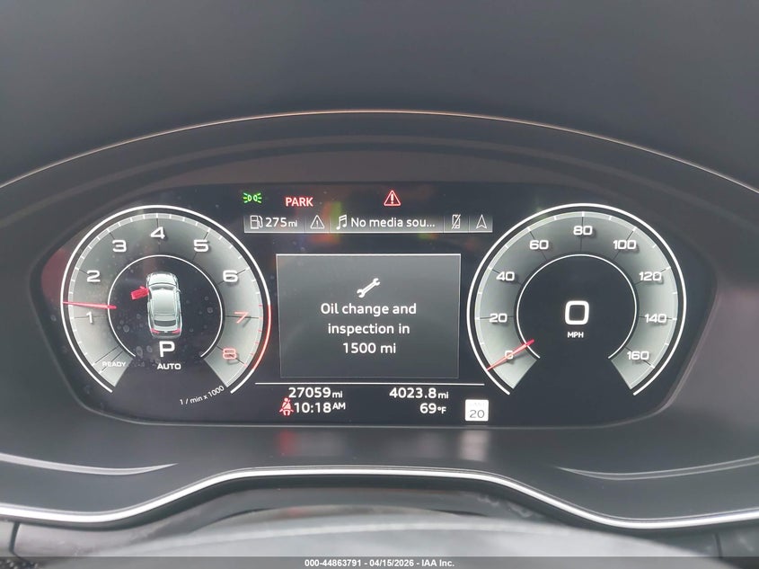 2025 Audi A5 VIN WAUFACF55SA005085 IAAI salvage auction — LEFT SIDE, Wait Title, sold $23,150 on 2026-07-15 (photo 7)
