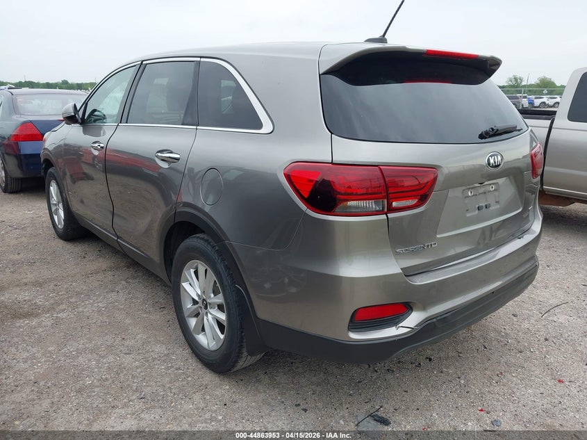 2019 Kia Sorento VIN 5XYPG4A33KG520443 IAAI salvage auction — FRONT END, Wait Title, sold $25 on 2026-07-28 (photo 3)