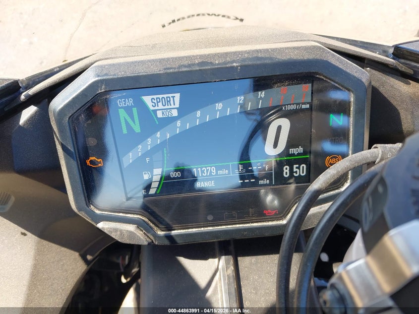 2025 Kawasaki Zx VIN JKBZXJJ13SA023940 IAAI salvage auction — FRONT END, Wait Title, sold $2,000 on 2026-07-29 (photo 7)