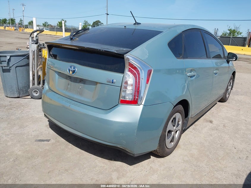 2013 Toyota Prius VIN JTDKN3DU1D1731755 IAAI salvage auction — LEFT REAR, Wait Title, sold $1,250 on 2026-07-23 (photo 4)