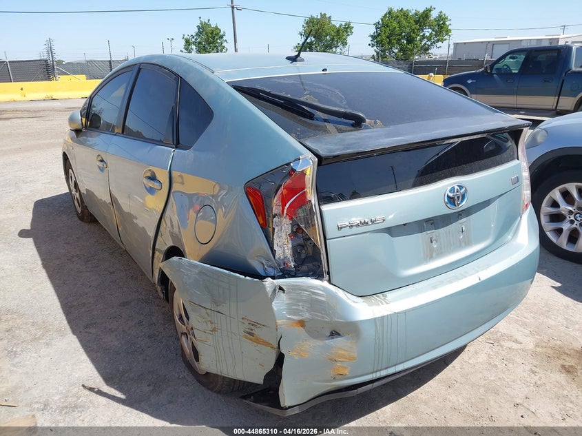 2013 Toyota Prius VIN JTDKN3DU1D1731755 IAAI salvage auction — LEFT REAR, Wait Title, sold $1,250 on 2026-07-23 (photo 6)