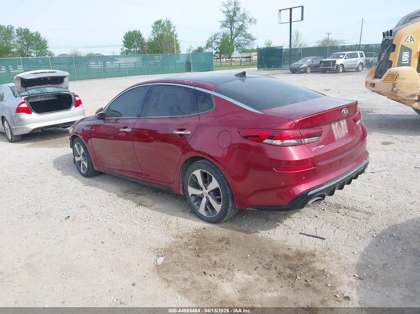 2019 Kia Optima VIN 5XXGT4L30KG361832 IAAI salvage auction — FRONT END, Wait Title, sold $1,100 on 2026-07-29 (photo 3)