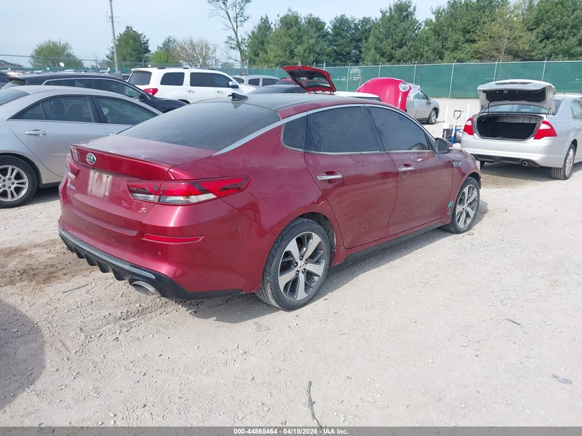 2019 Kia Optima VIN 5XXGT4L30KG361832 IAAI salvage auction — FRONT END, Wait Title, sold $1,100 on 2026-07-29 (photo 4)