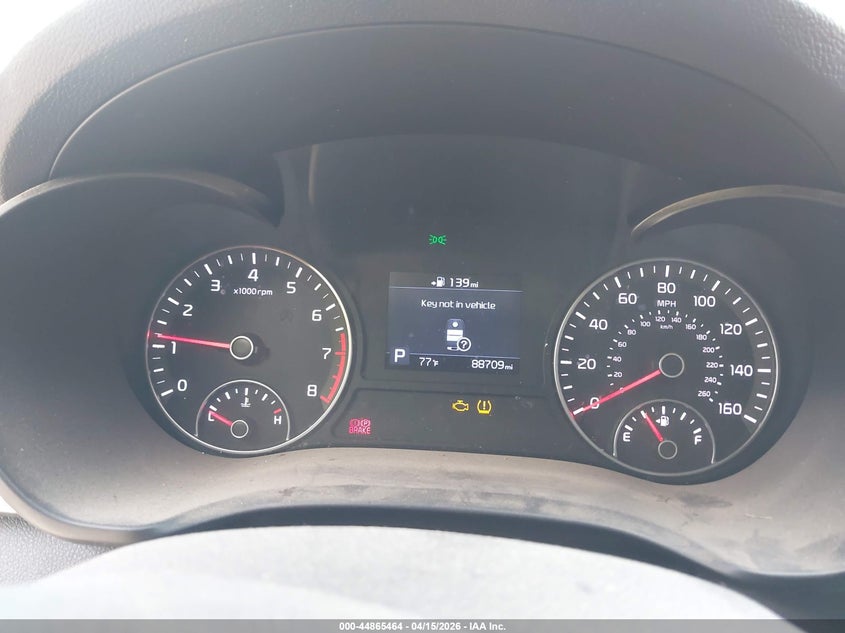 2019 Kia Optima VIN 5XXGT4L30KG361832 IAAI salvage auction — FRONT END, Wait Title, sold $1,100 on 2026-07-29 (photo 7)
