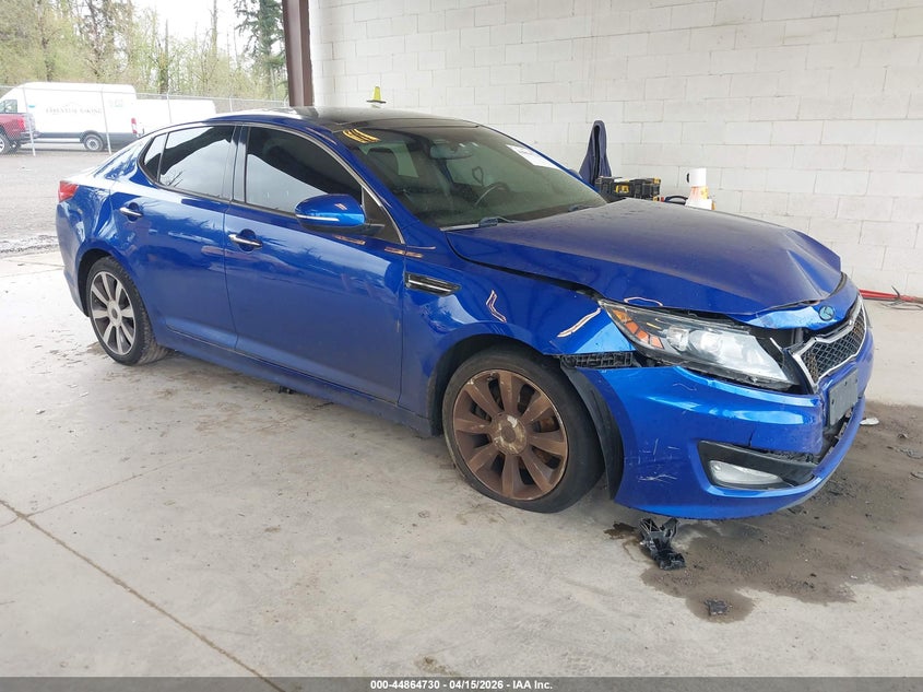 2012 Kia Optima VIN 5XXGR4A61CG080989 IAAI salvage auction — FRONT END, Wait Title, sold $450 on 2026-07-29 (photo 1)