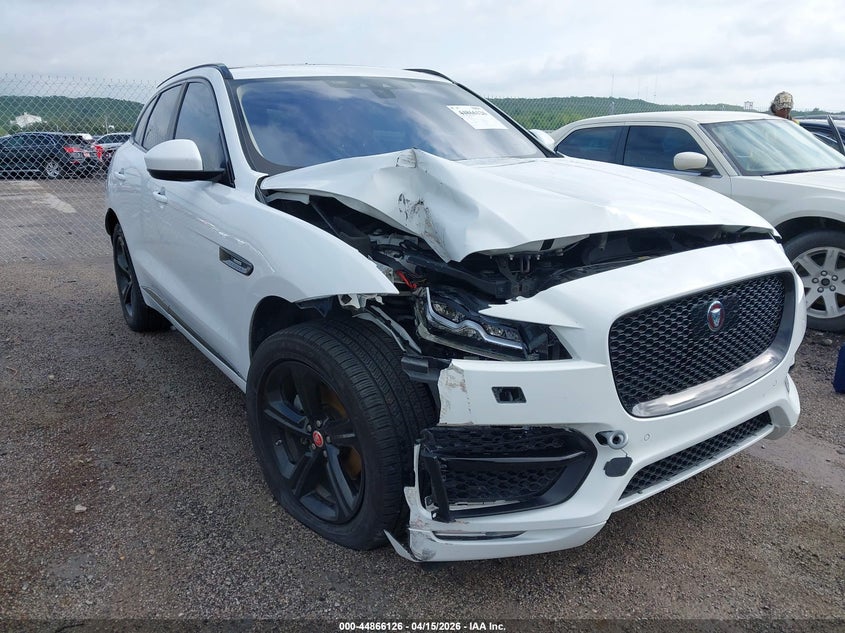 2019 Jaguar F-pace VIN SADCL2FX0KA392306 IAAI salvage auction — FRONT END, Clear (Oklahoma), sold $4,050 on 2026-07-07 (photo 6)