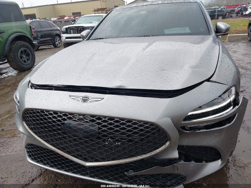 2025 Genesis G70 VIN KMTG54SE9SU145003 IAAI salvage auction — FRONT END, Wait Title, sold $15,000 on 2026-07-23 (photo 6)