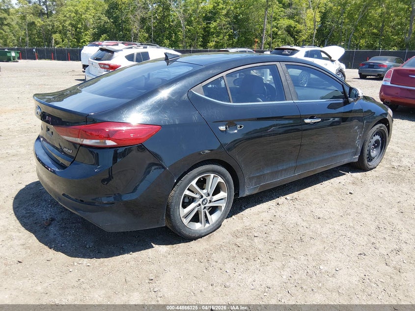 2017 Hyundai Elantra VIN KMHD84LFXHU289793 IAAI salvage auction — FRONT END, Wait Title, sold $525 on 2026-07-29 (photo 4)