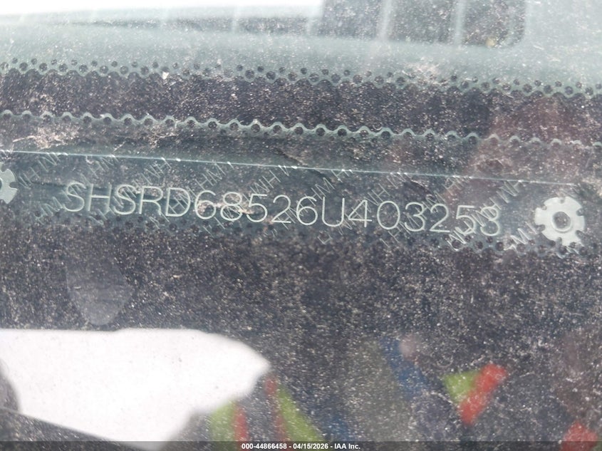 2006 Honda Cr-v VIN SHSRD68526U403253 IAAI salvage auction — NORMAL WEAR, Original (Texas), sold $1,650 on 2026-07-13 (photo 9)