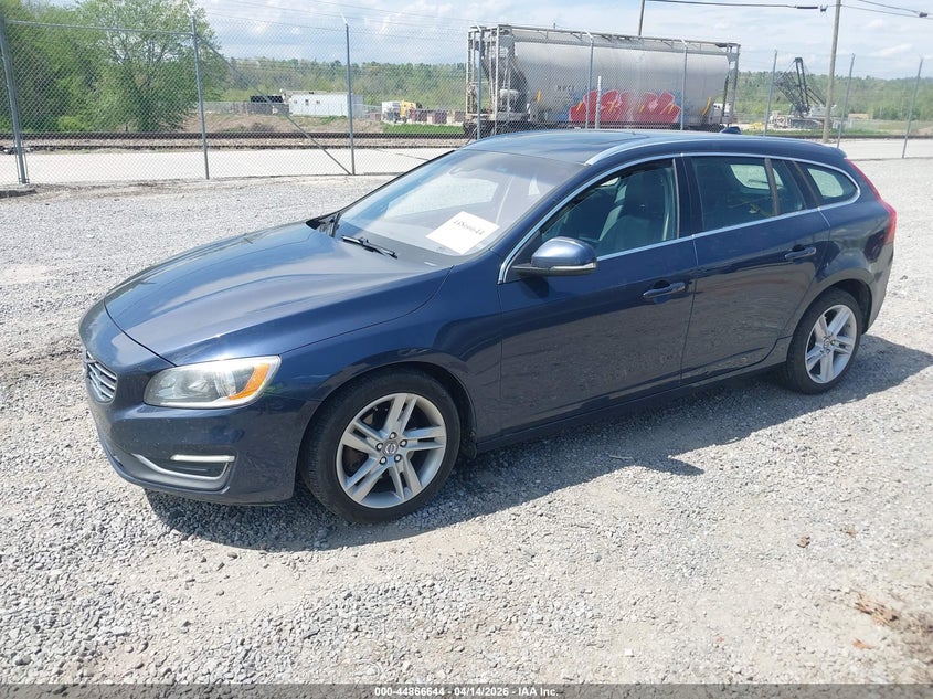 2015 Volvo V60 VIN YV140MEK3F1222032 IAAI salvage auction — REAR END, Wait Title, sold $1,000 on 2026-08-07 (photo 2)