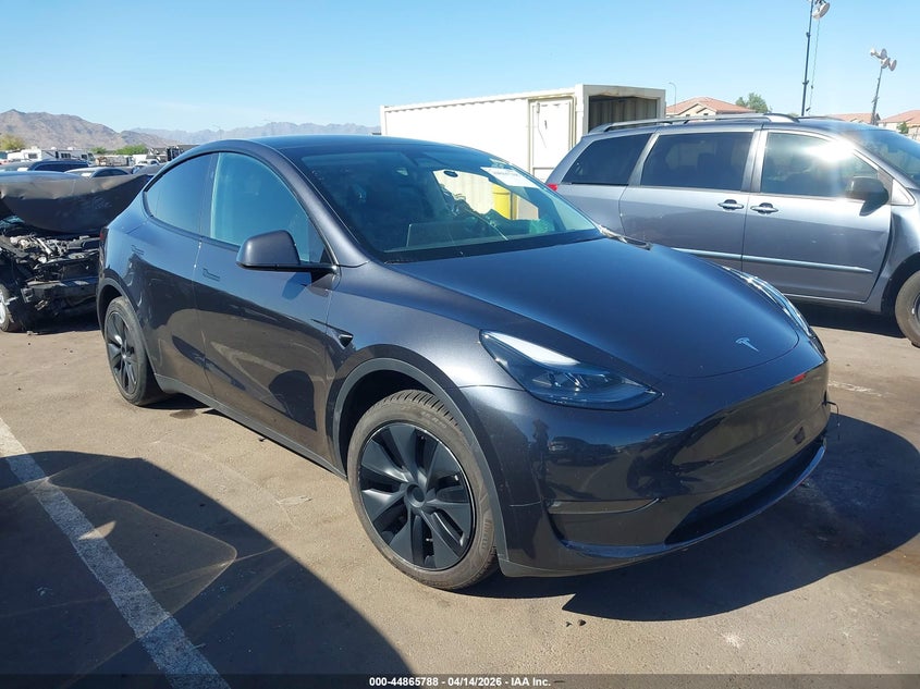 2024 Tesla Model y VIN 7SAYGDEE7RF163837 IAAI salvage auction — LEFT REAR, Wait Title, sold $10,925 on 2026-07-07 (photo 1)