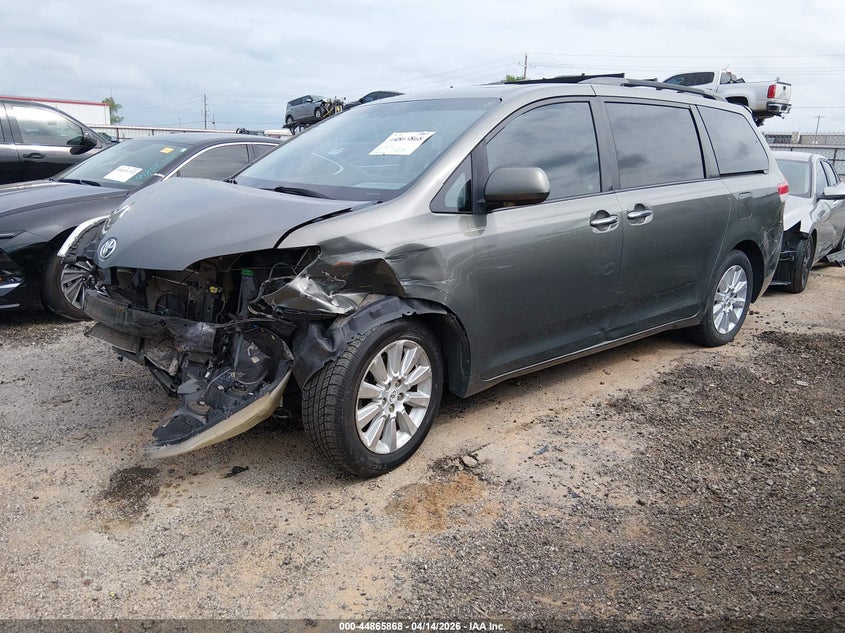 2011 Toyota Sienna VIN 5TDYK3DC0BS016251 IAAI salvage auction — FRONT END, Salvage (Oklahoma), sold $1,000 on 2026-07-28 (photo 2)