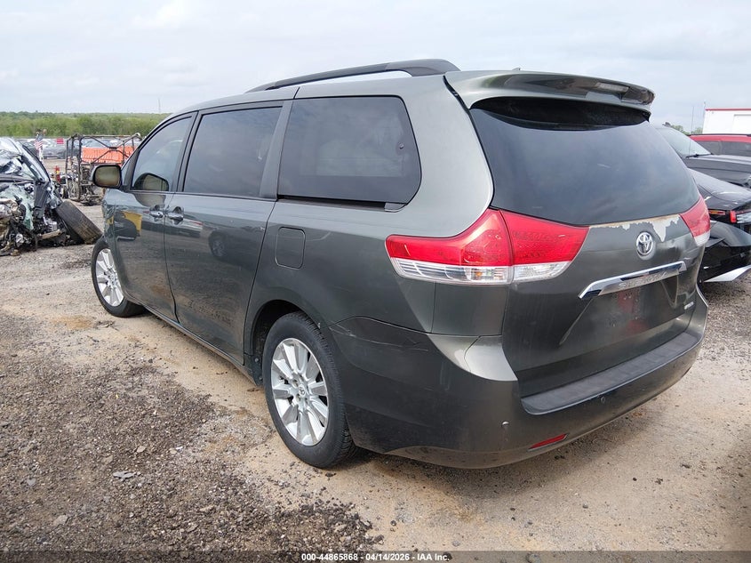 2011 Toyota Sienna VIN 5TDYK3DC0BS016251 IAAI salvage auction — FRONT END, Salvage (Oklahoma), sold $1,000 on 2026-07-28 (photo 3)