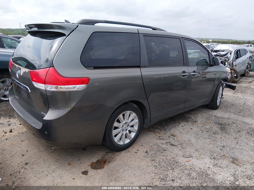 2011 Toyota Sienna VIN 5TDYK3DC0BS016251 IAAI salvage auction — FRONT END, Salvage (Oklahoma), sold $1,000 on 2026-07-28 (photo 4)