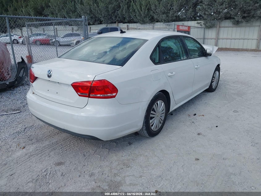 2014 Volkswagen Passat VIN 1VWAP7A31EC026689 IAAI salvage auction — FRONT END, Salvage Title, sold $325 on 2026-07-09 (photo 4)