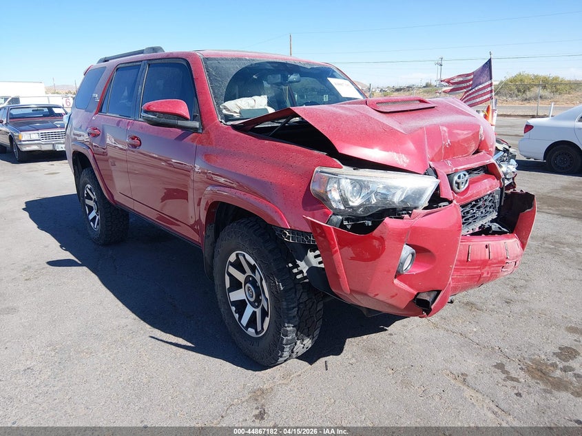 2019 Toyota 4runner VIN JTEBU5JR9K5655783 IAAI salvage auction — FRONT END, Salvage (New Mexico), sold $10,950 on 2026-07-29 (photo 1)