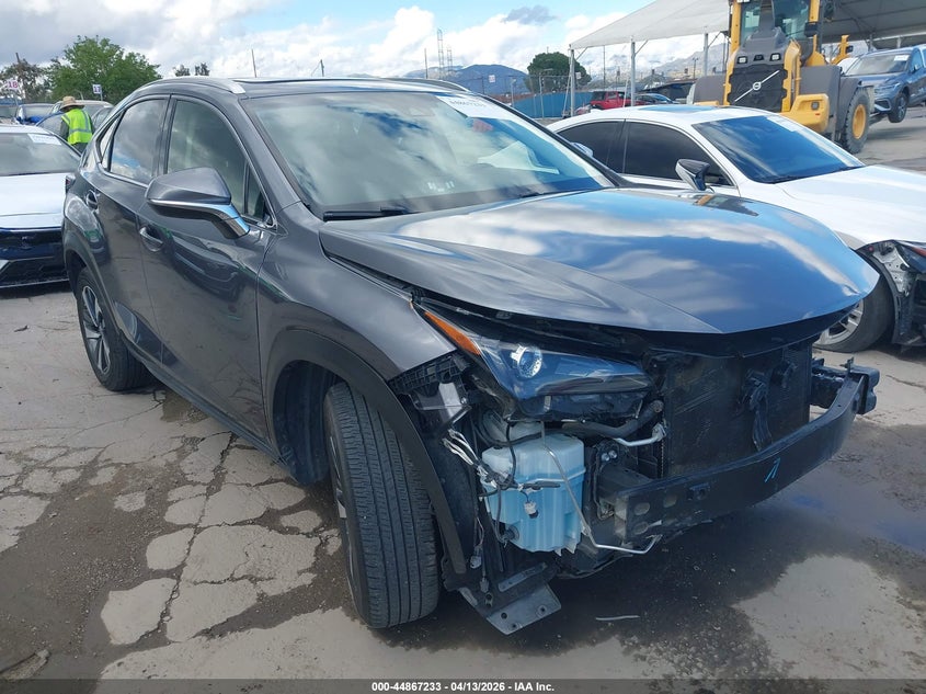 2019 Lexus Nx VIN JTJBARBZ0K2187265 IAAI salvage auction — FRONT END, Salvage (California), sold $7,125 on 2026-07-08 (photo 1)
