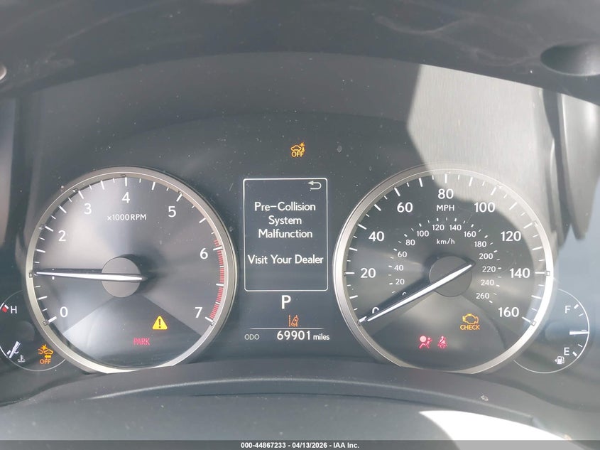 2019 Lexus Nx VIN JTJBARBZ0K2187265 IAAI salvage auction — FRONT END, Salvage (California), sold $7,125 on 2026-07-08 (photo 7)
