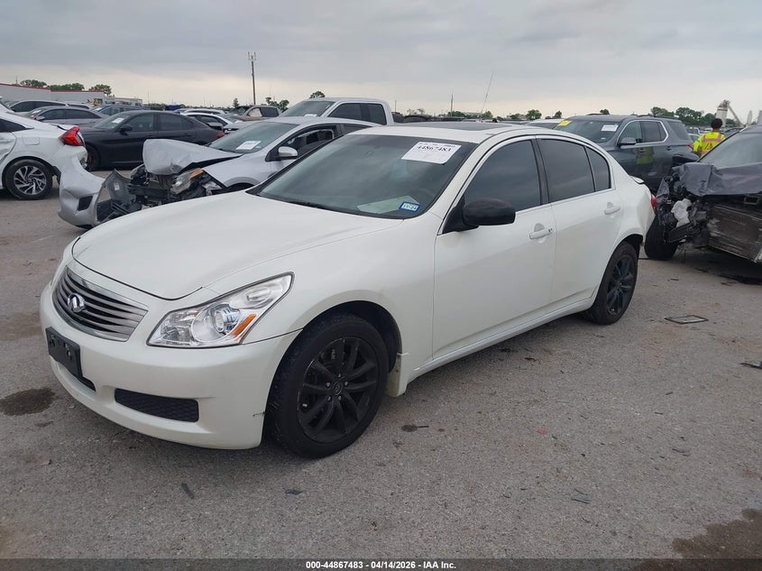 2007 Infiniti G VIN JNKBV61F87M809845 IAAI salvage auction — REAR END, Original (Texas), sold $525 on 2026-07-21 (photo 2)