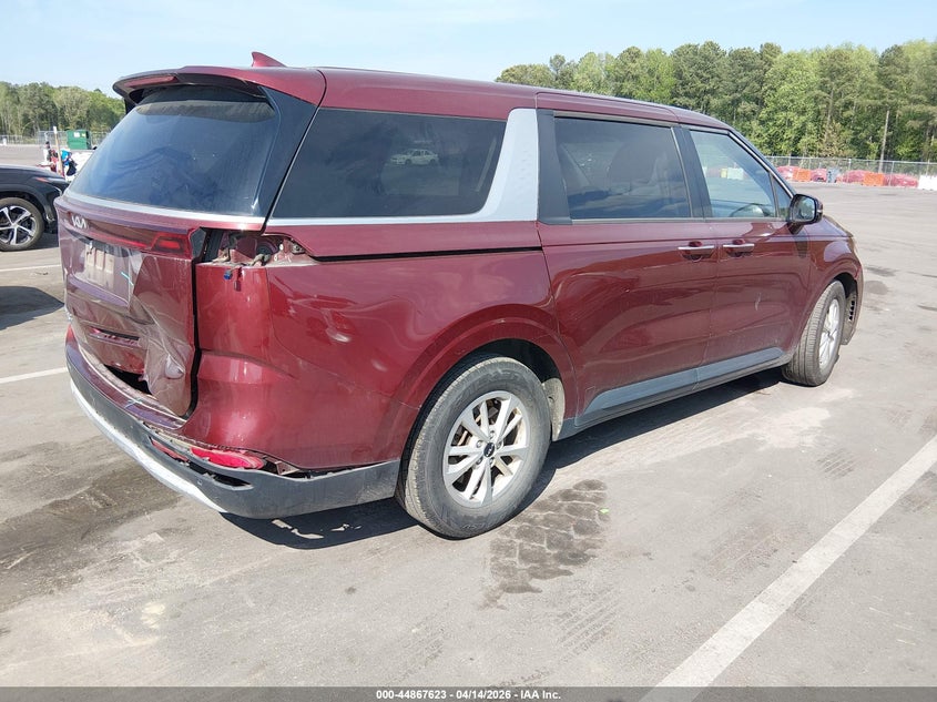 2022 Kia Carnival VIN KNDNB4H36N6176383 IAAI salvage auction — REAR END, Wait Title, sold $8,250 on 2026-07-22 (photo 4)