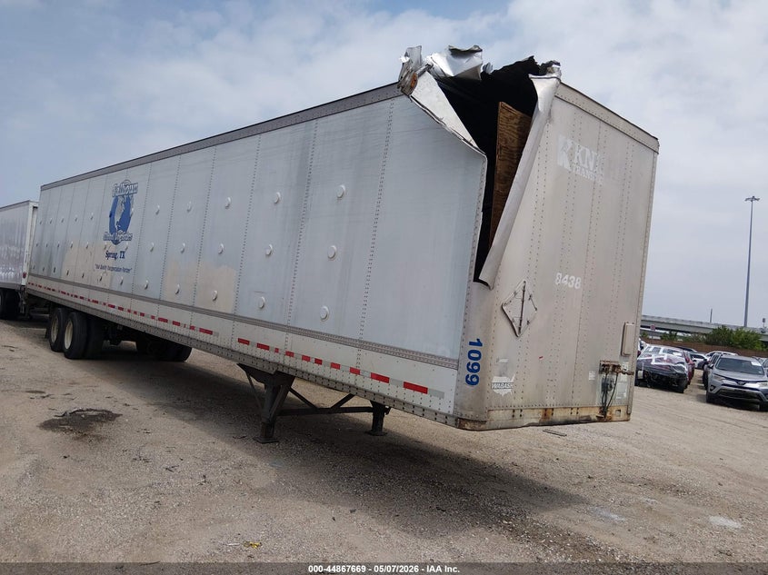 1999 Wabash national corp 53' semi trailer VIN 1JJV532W0XL569344 IAAI salvage auction — Unknown, Salvage (Texas), sold $50 on 2026-08-26 (photo 1)
